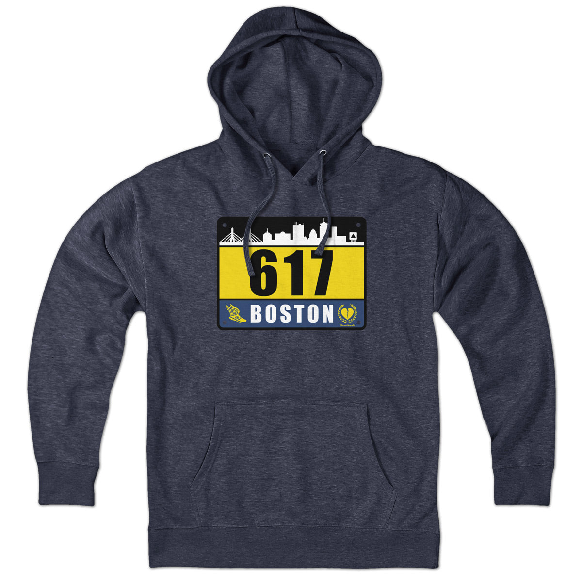 617 Boston Race Bib Hoodie