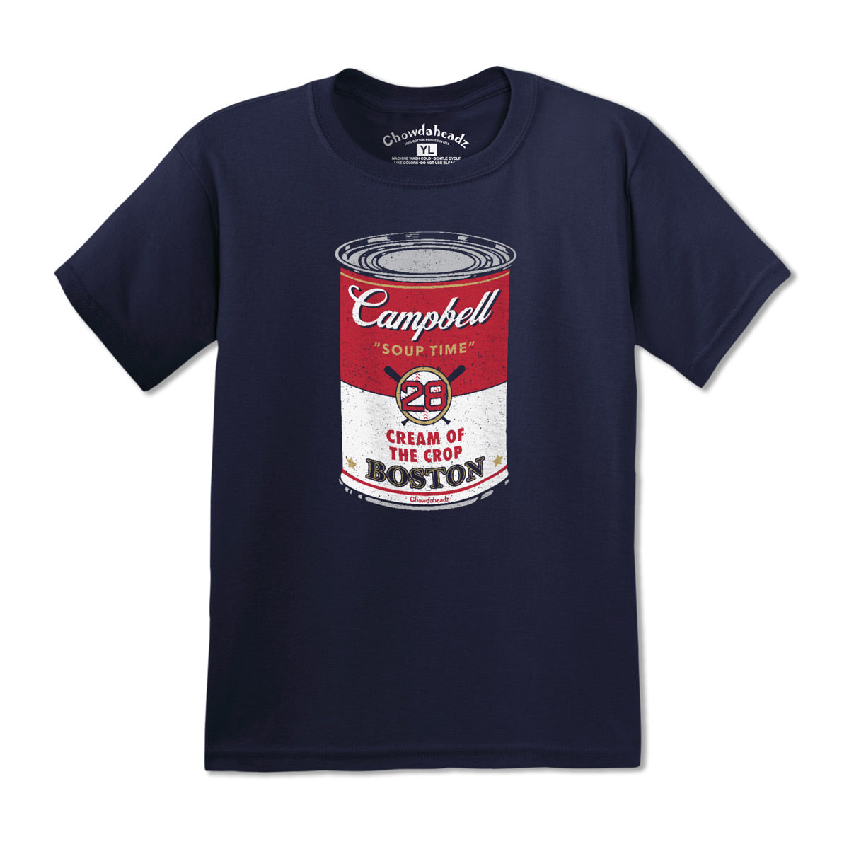 Campbell Baseball Soup Can Youth T-Shirt