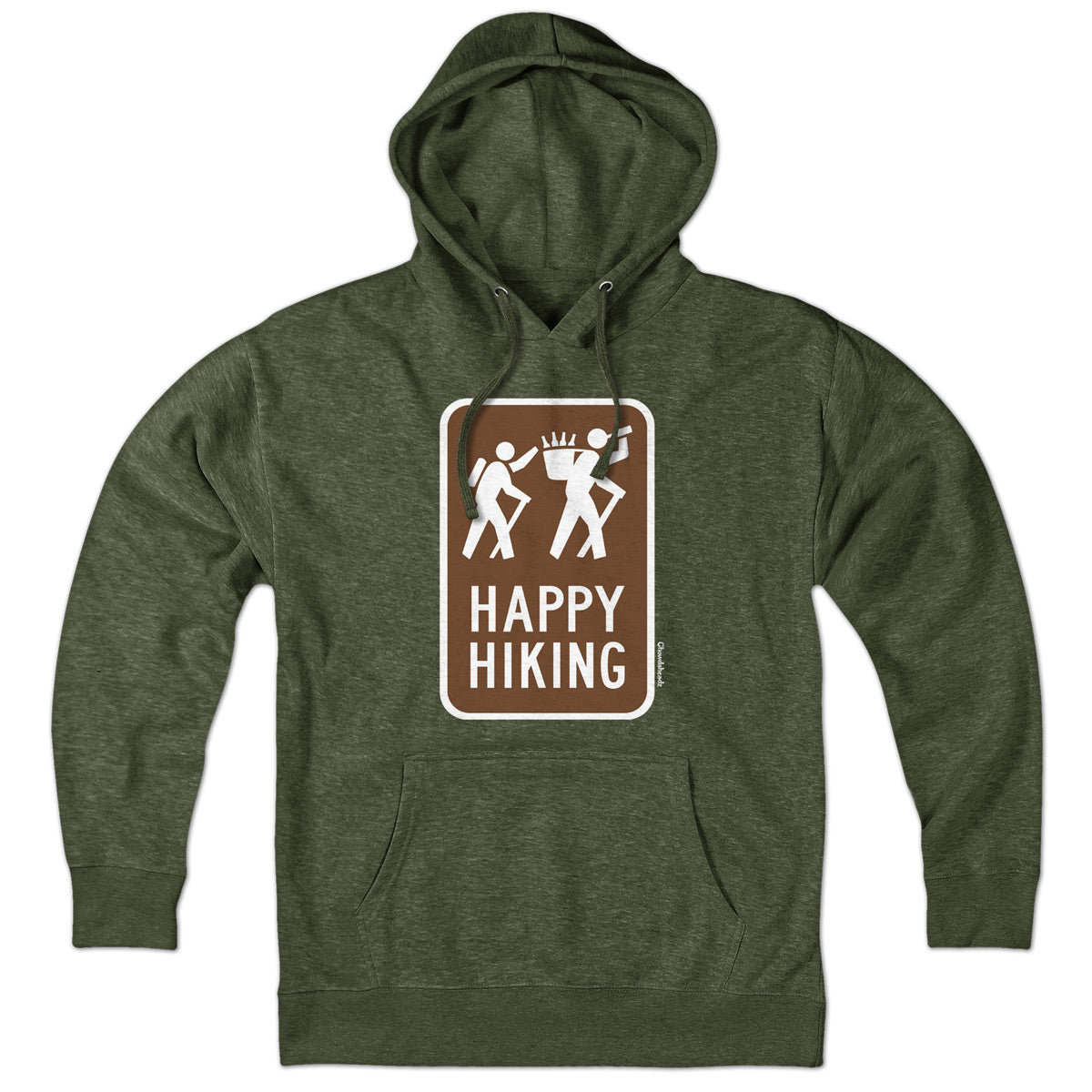 Happy Hiking Sign Hoodie