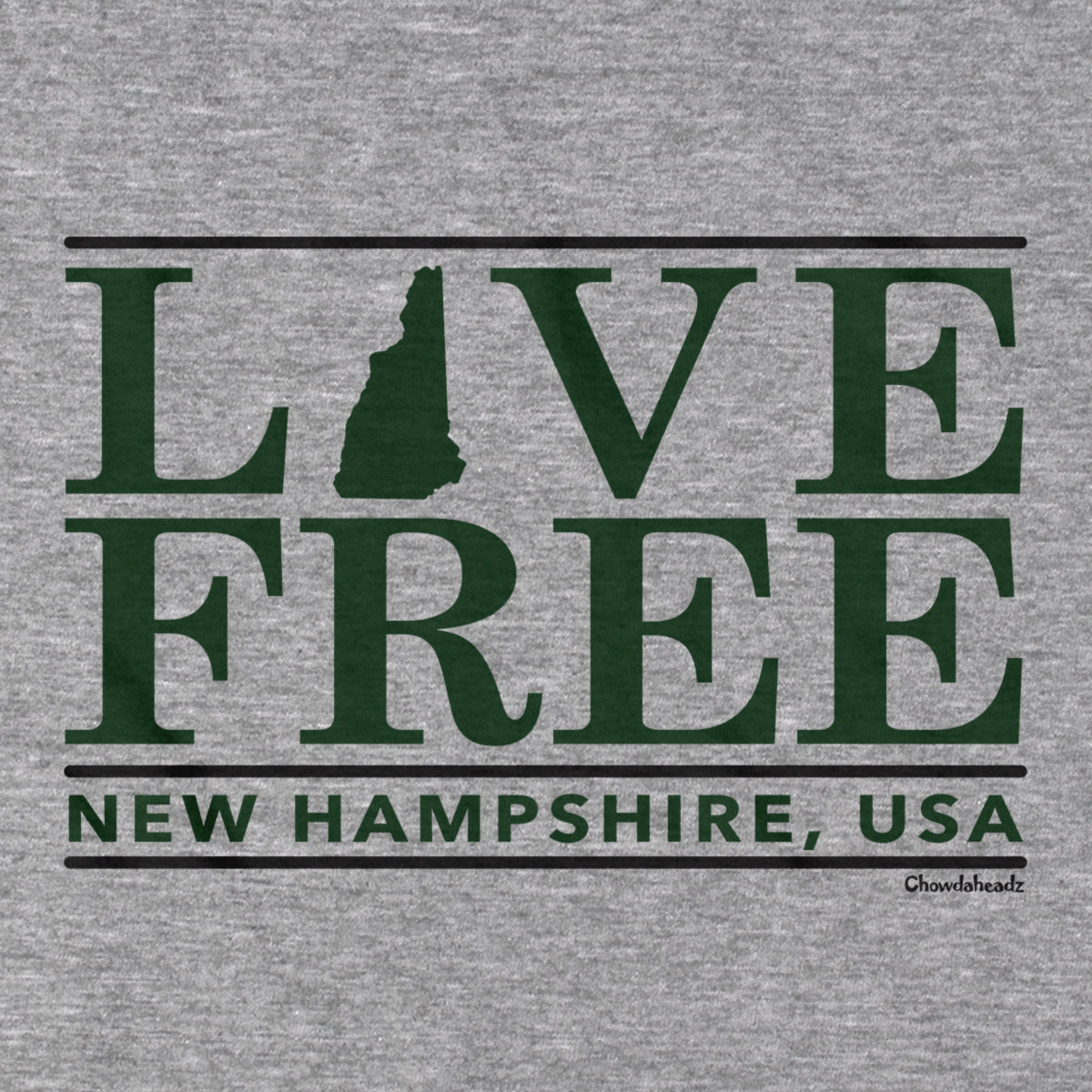 Live Free New Hampshire Bar Hoodie