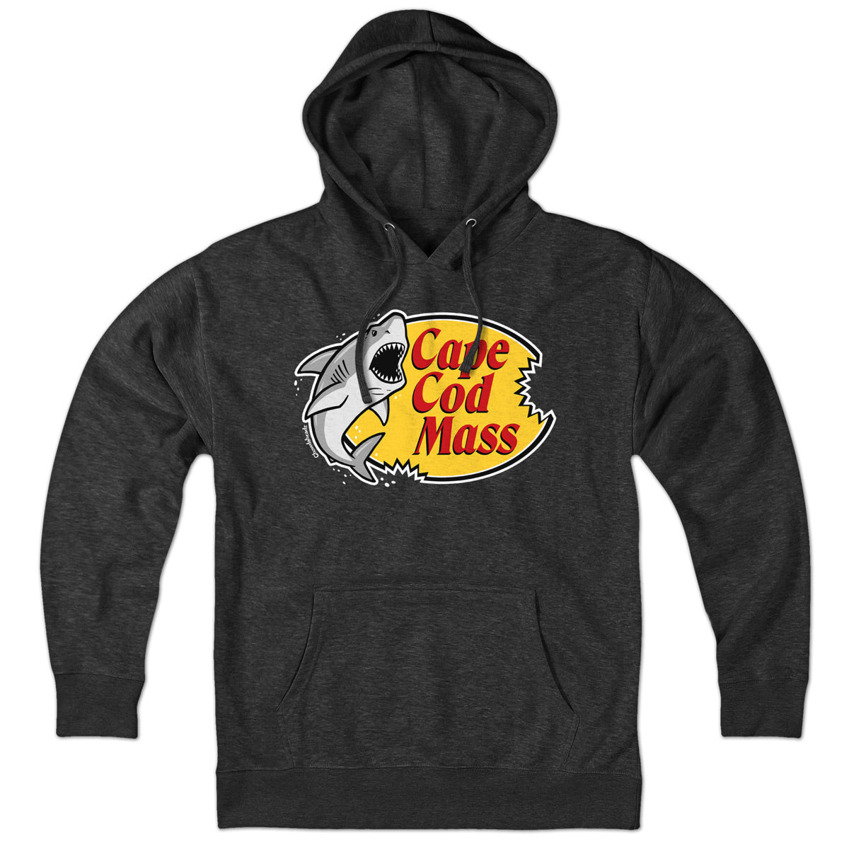 Cape Cod Mass Shark Logo Hoodie