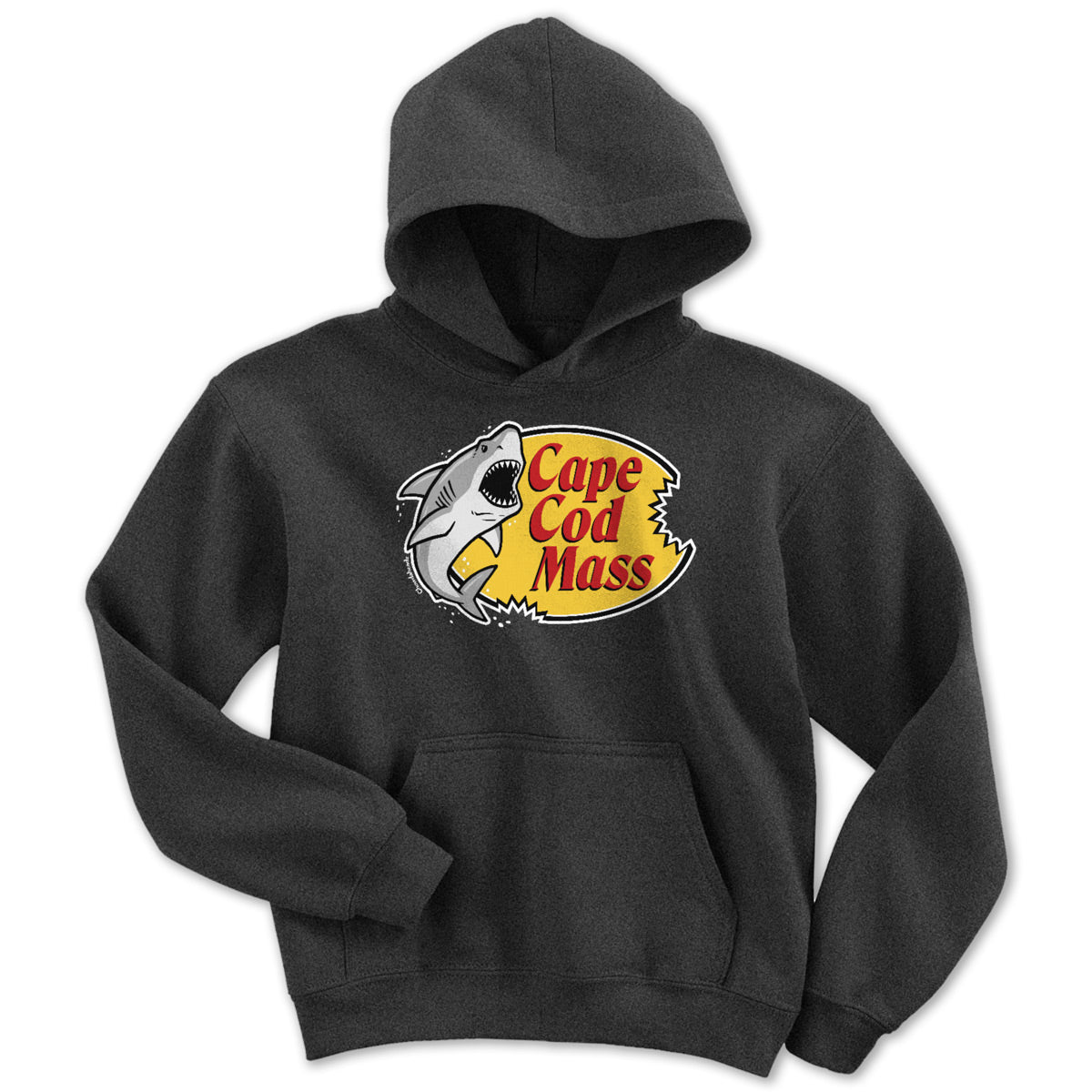 Cape Cod Mass Shark Logo Youth Hoodie