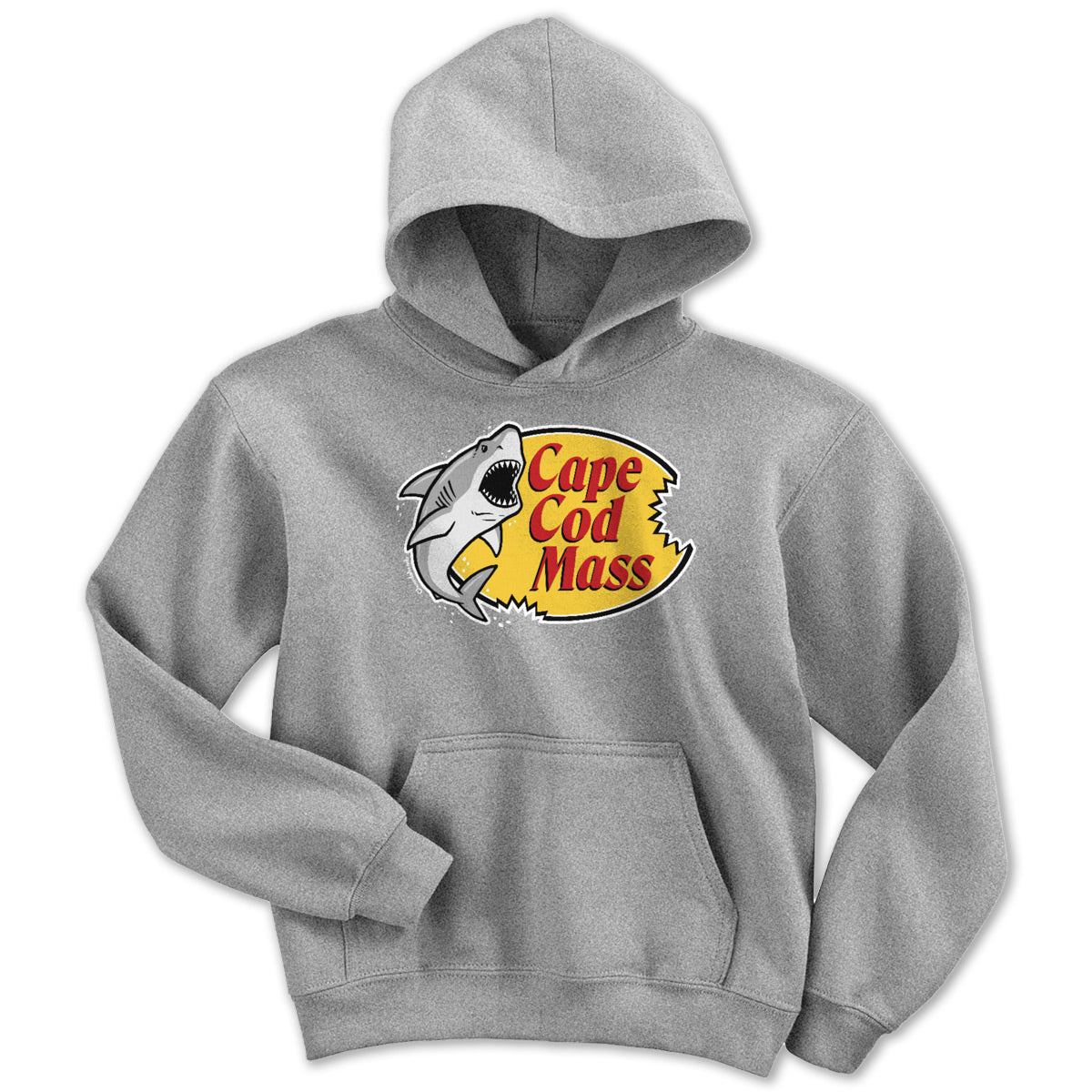 Cape Cod Mass Shark Logo Youth Hoodie
