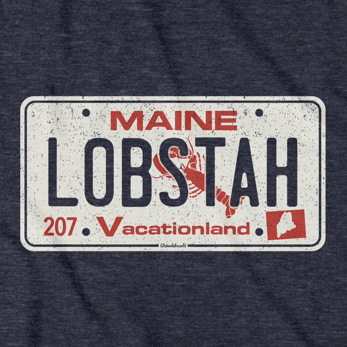 Maine Lobstah License Plate Hoodie
