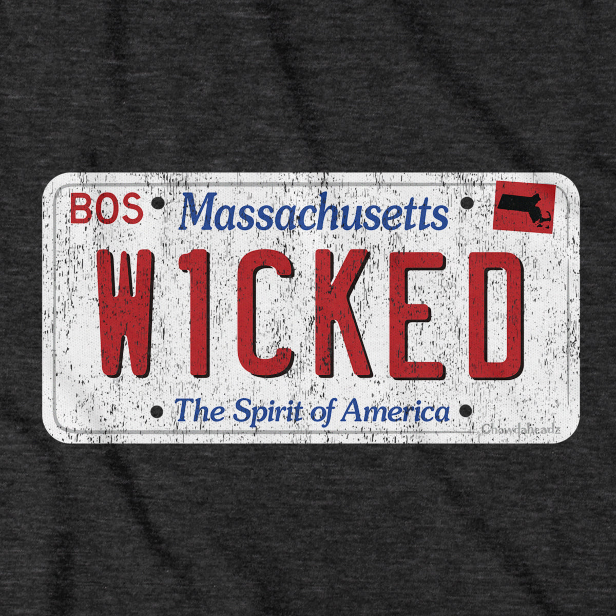 Wicked Mass License Plate T-Shirt