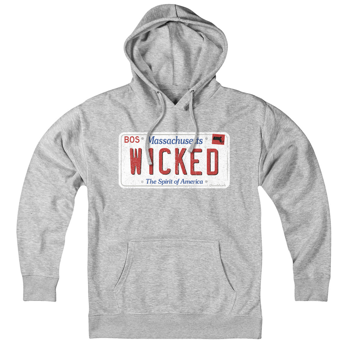 Wicked Massachusetts License Plate Hoodie