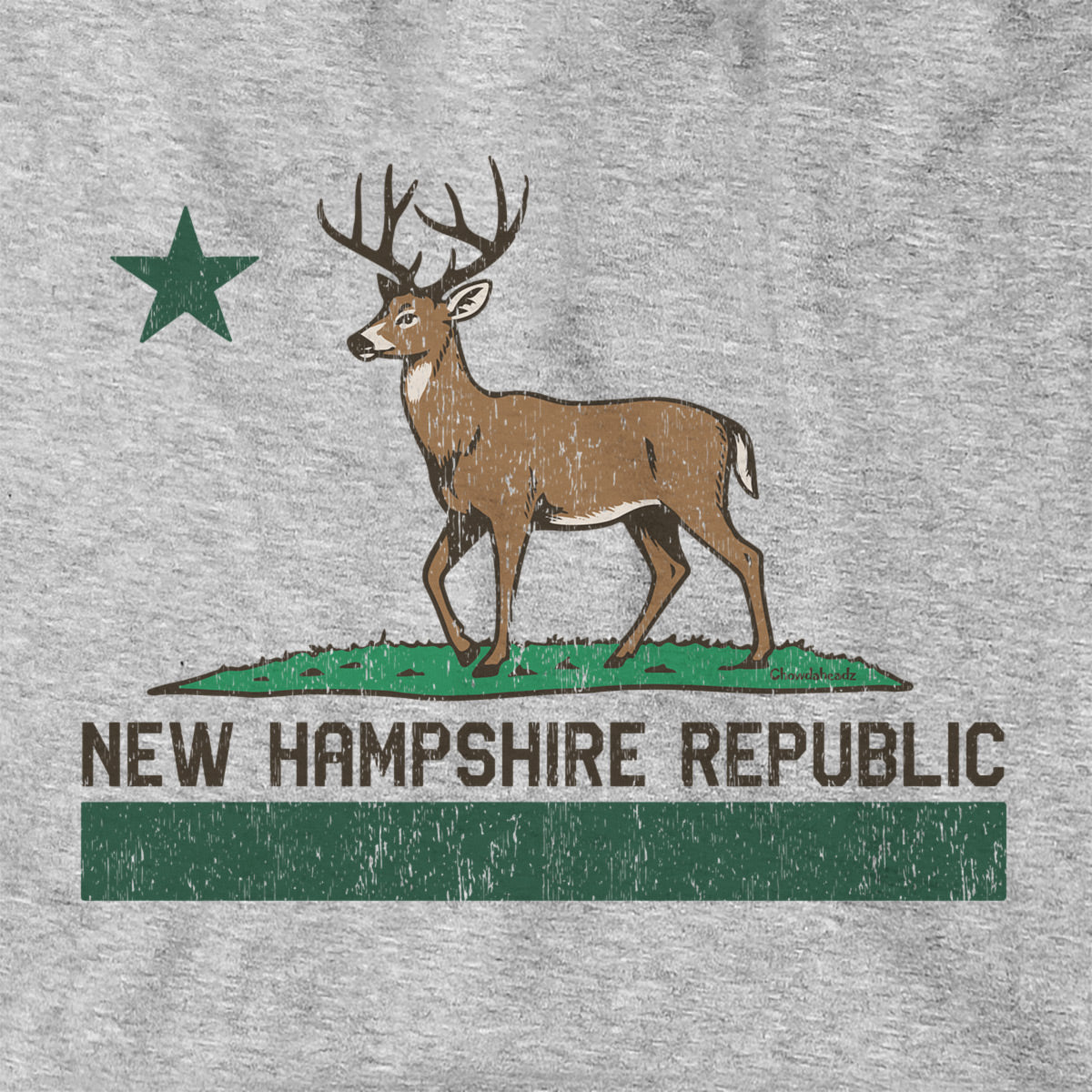 New Hampshire Republic Deer Hoodie