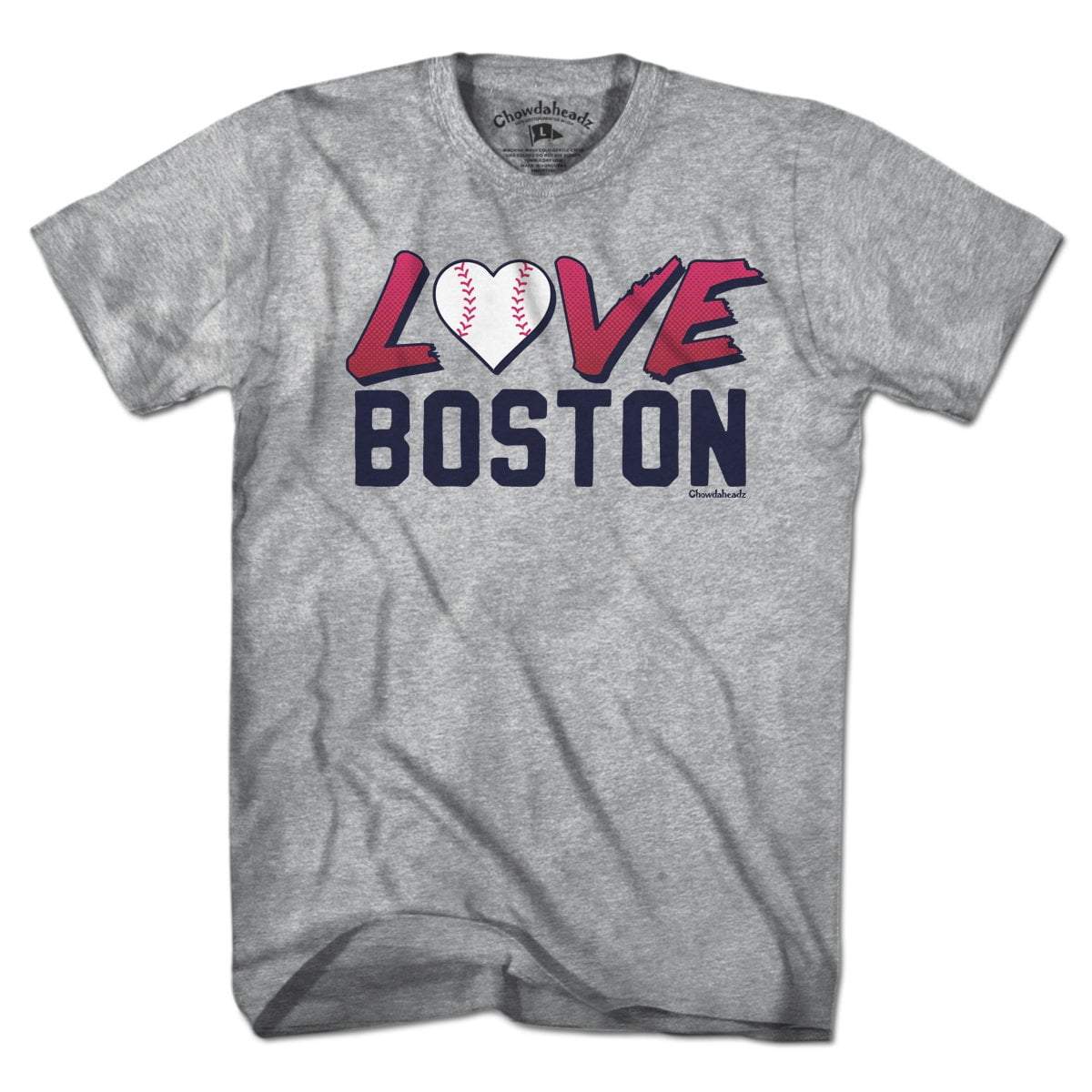 Love Boston Baseball T-Shirt