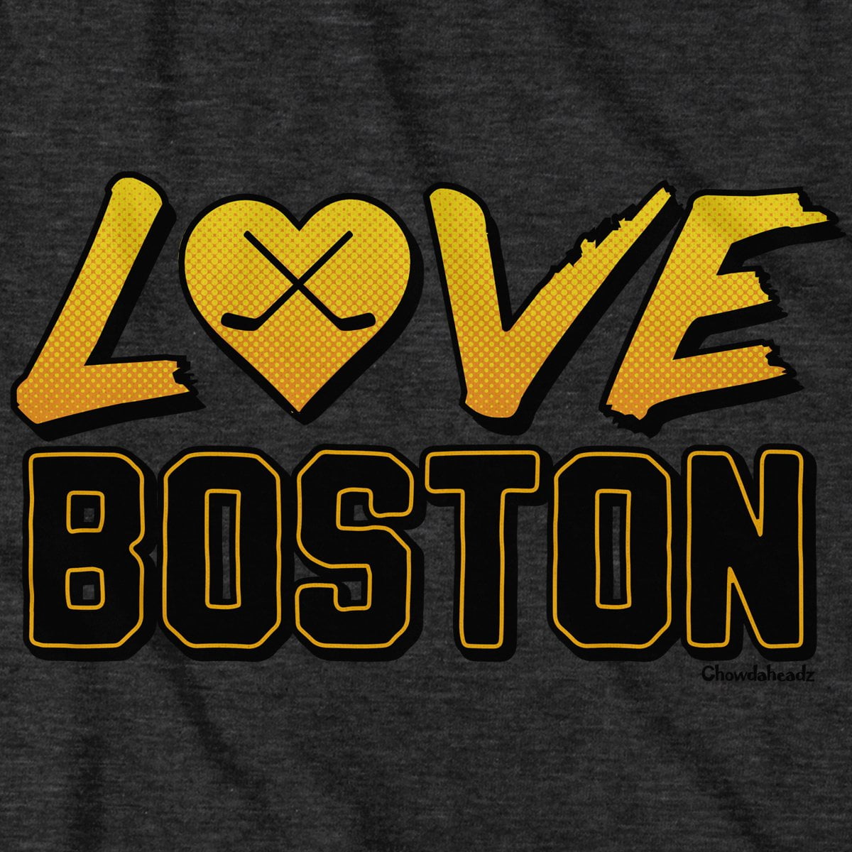 Love Boston Black & Gold T-Shirt
