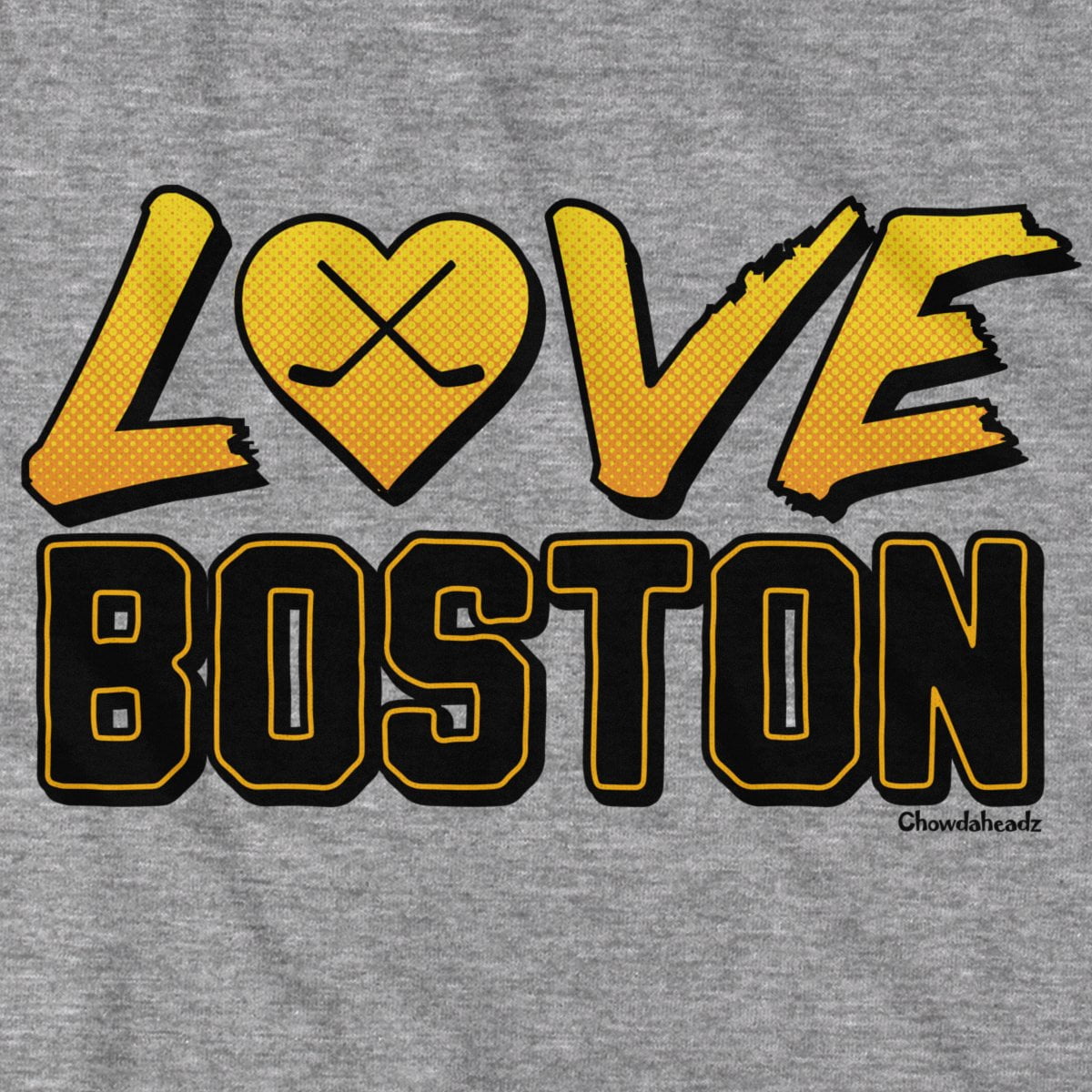 Love Boston Black & Gold T-Shirt