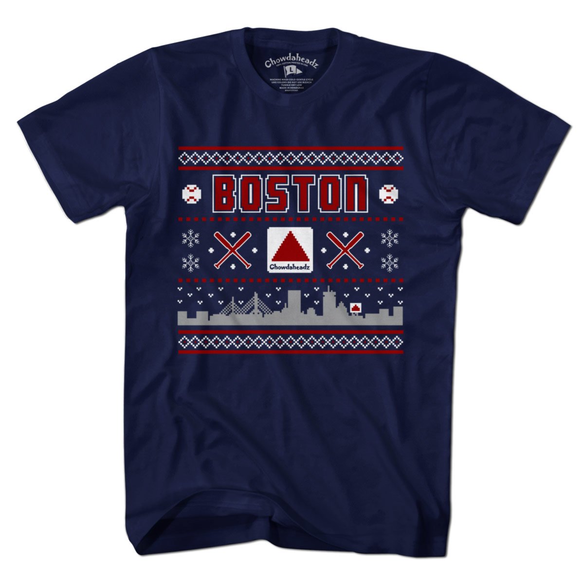 Ugly Holiday Sweater Boston T-Shirt