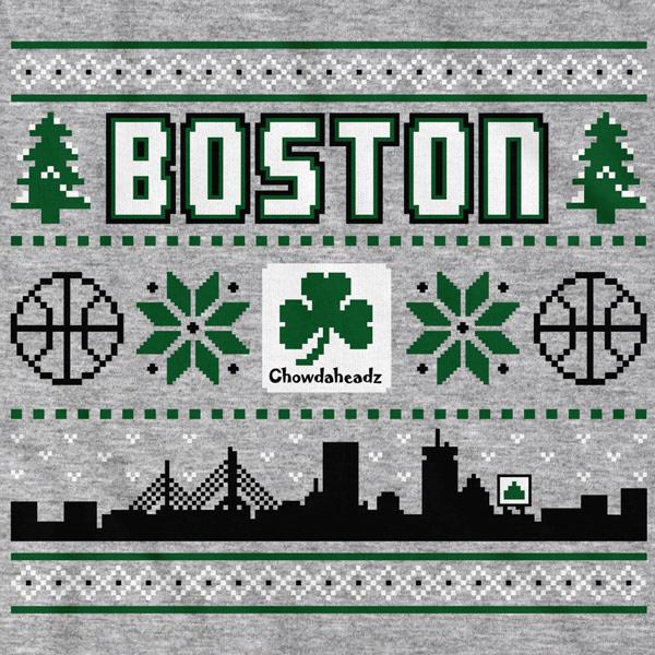 Boston Shamrock Ugly Sweater T-Shirt