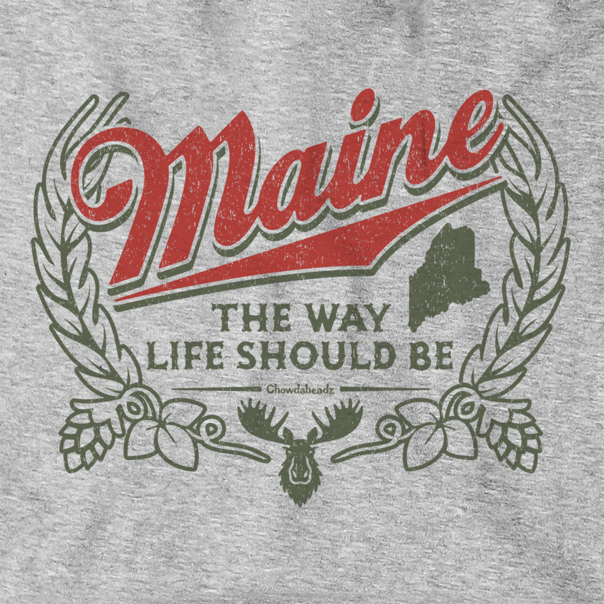 Maine The Way Life Should Be Hoodie