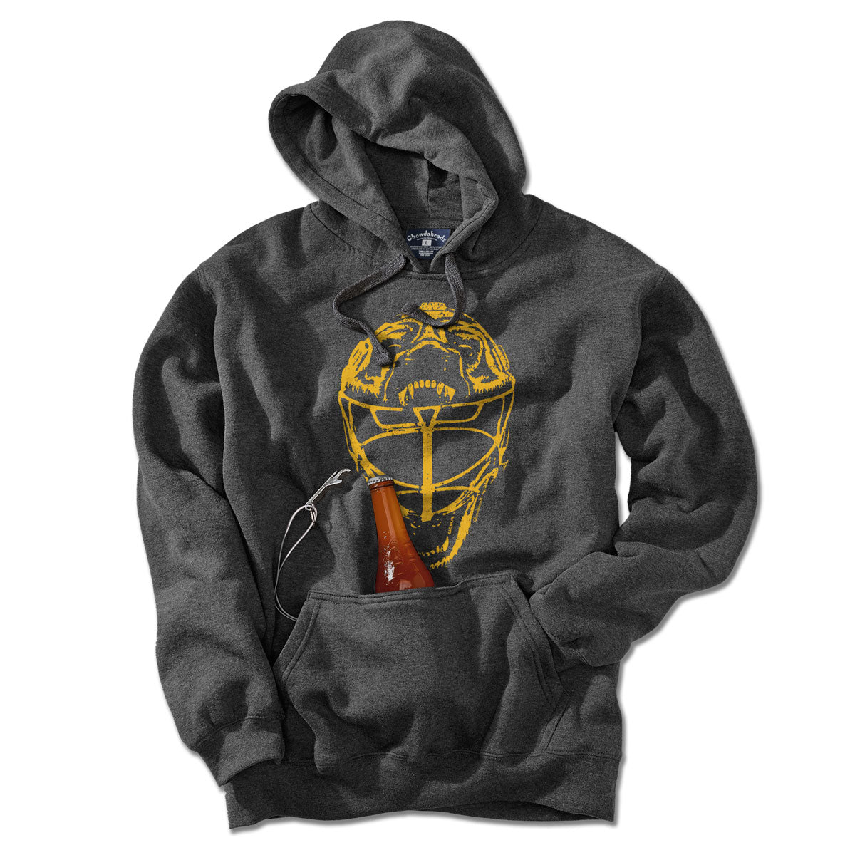 Boston Vintage Goalie Mask Tailgater Hoodie