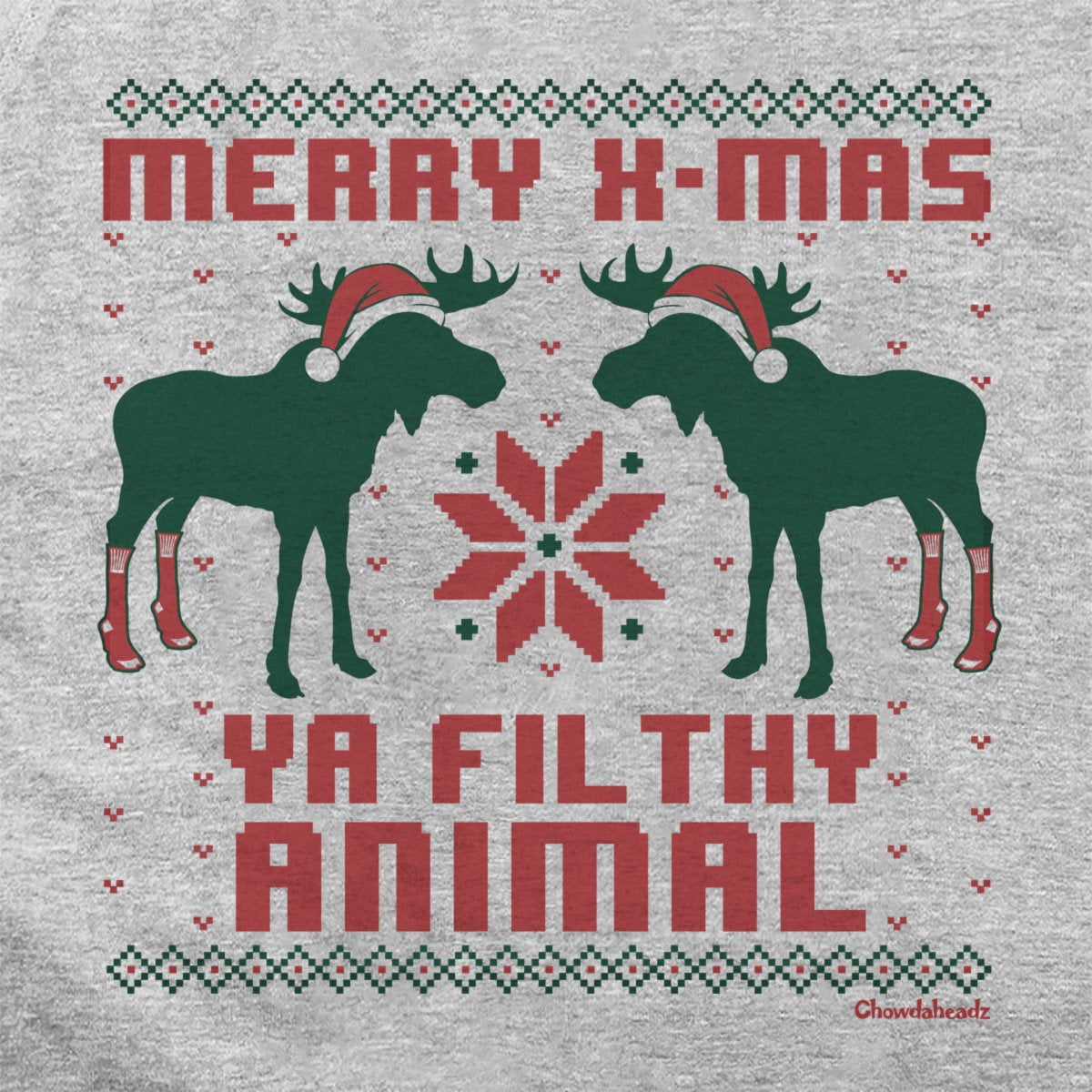 Merry X-Mas Moose Hoodie