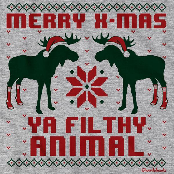 Merry X-Mas Moose T-Shirt