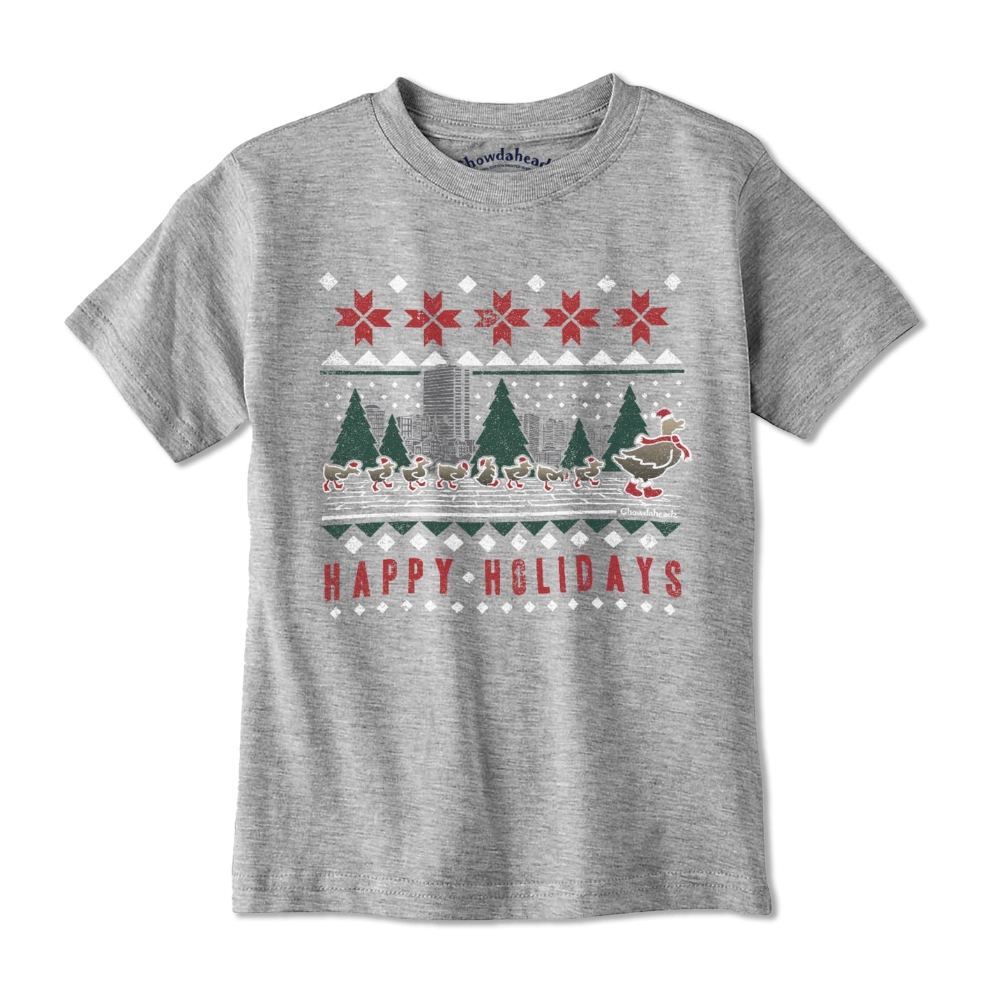 Happy Holiday Ducks Youth T-Shirt Style001