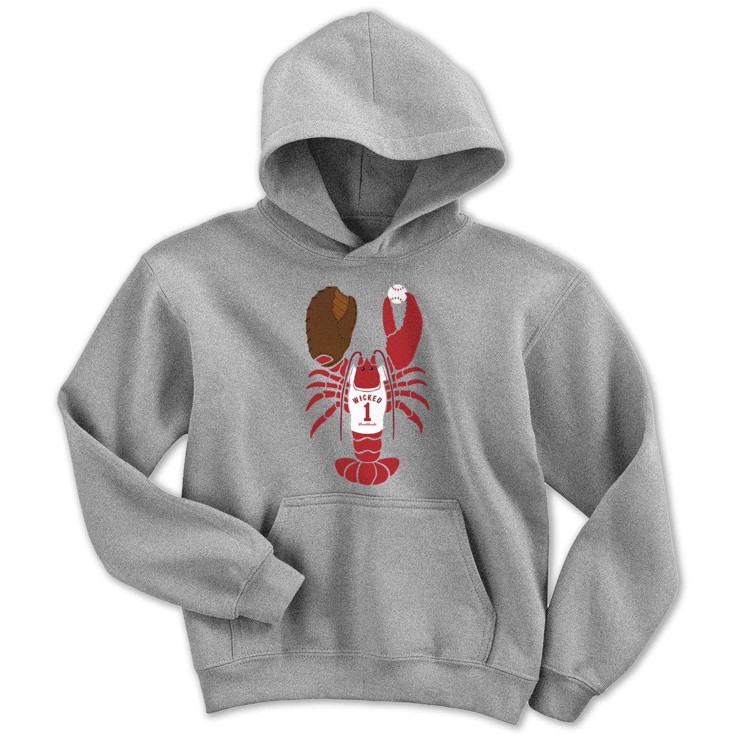 Wicked Lobstah Baseball Youth Hoodie
