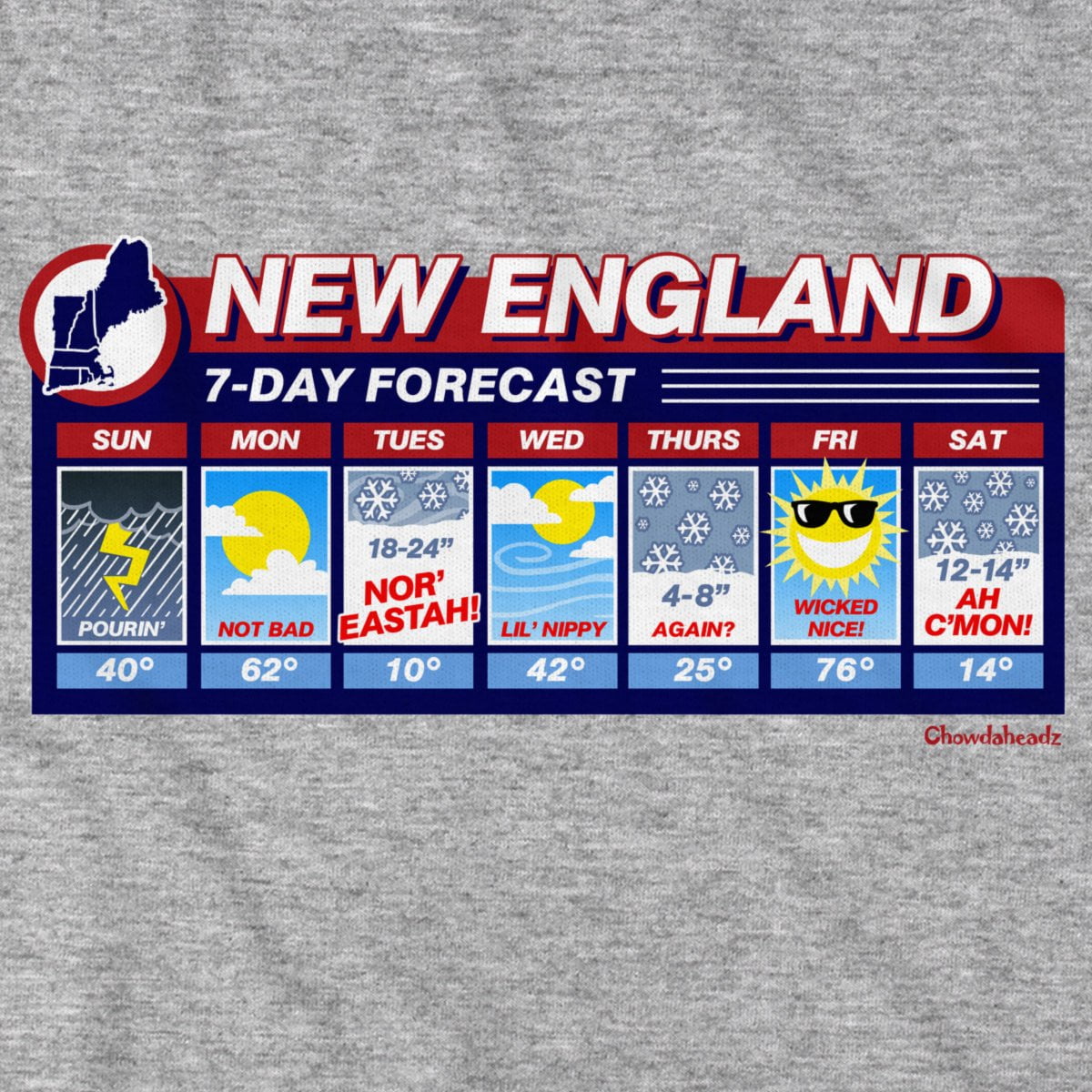 New England Weather Hoodie