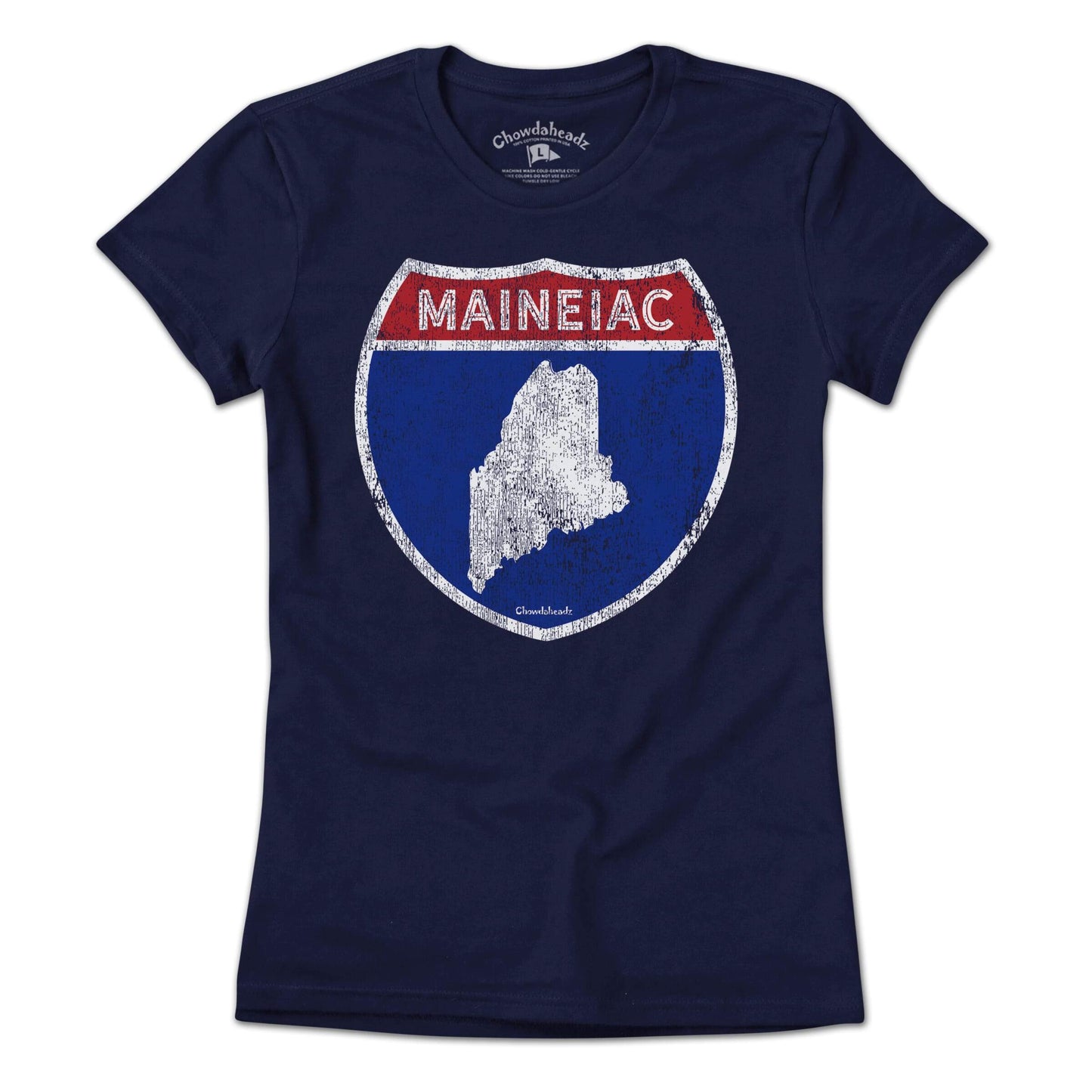 Maineiac Highway Sign T-Shirt