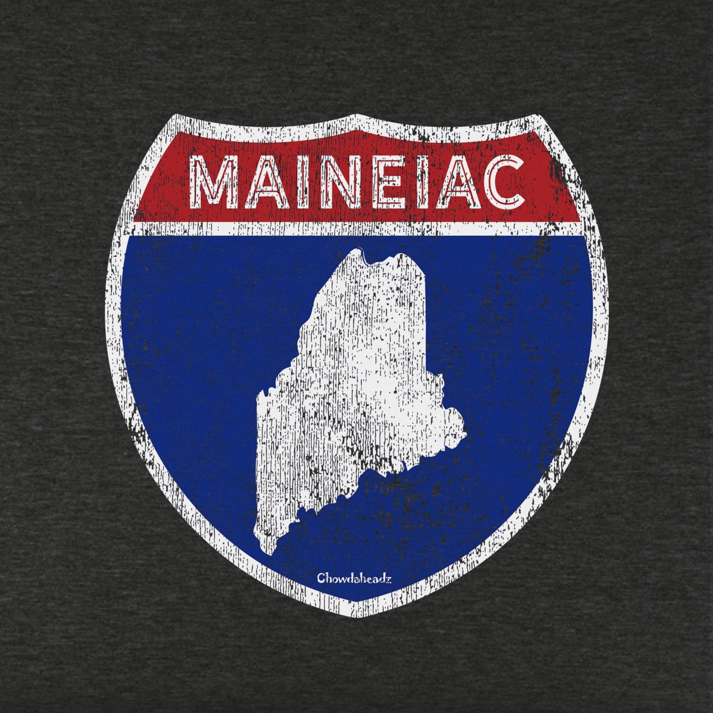 Maineiac Highway Sign Youth T-Shirt