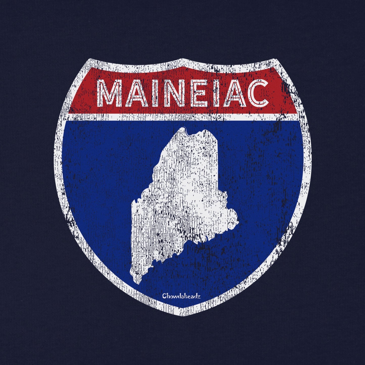 Maineiac Highway Sign Youth T-Shirt