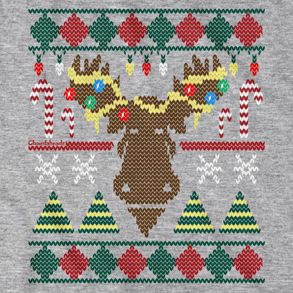 Merry Christmoose Ugly Holiday Sweater T-Shirt