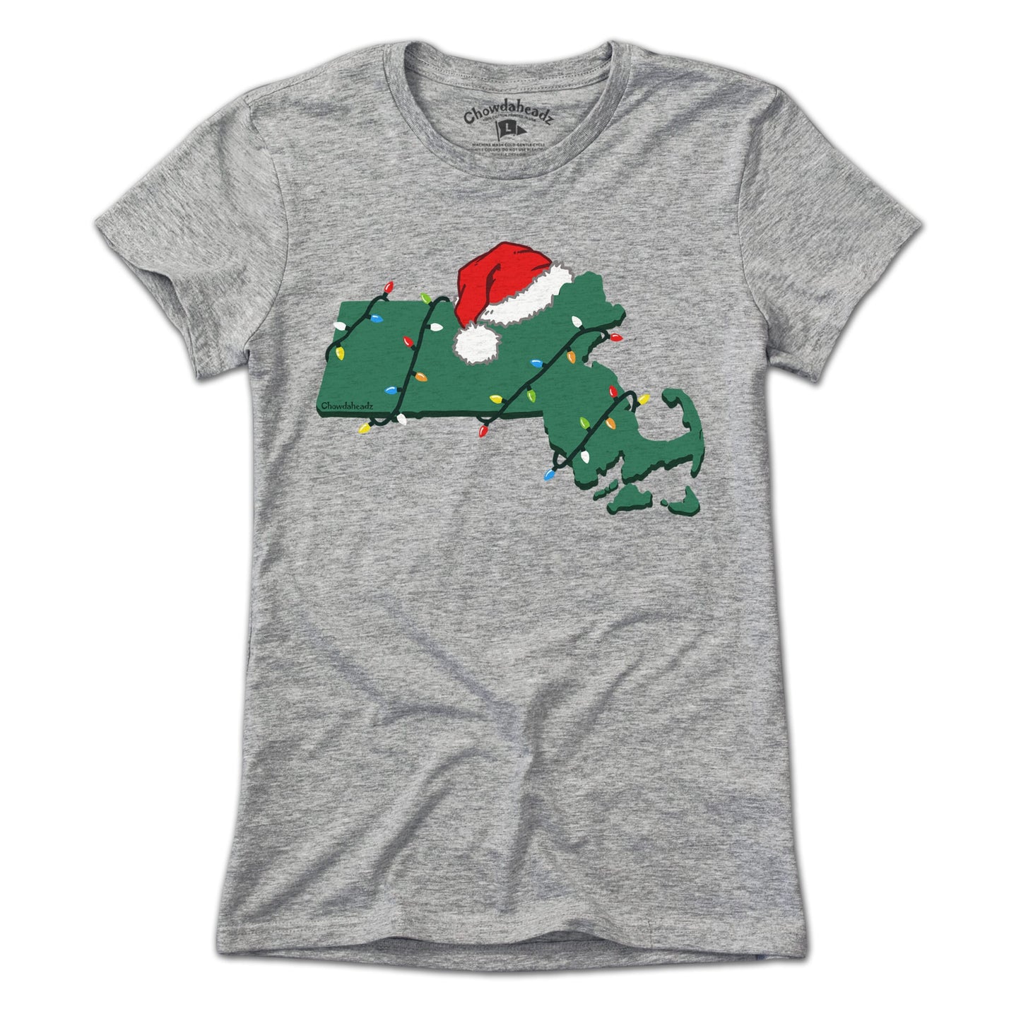 Santa Hat Massachusetts T-Shirt