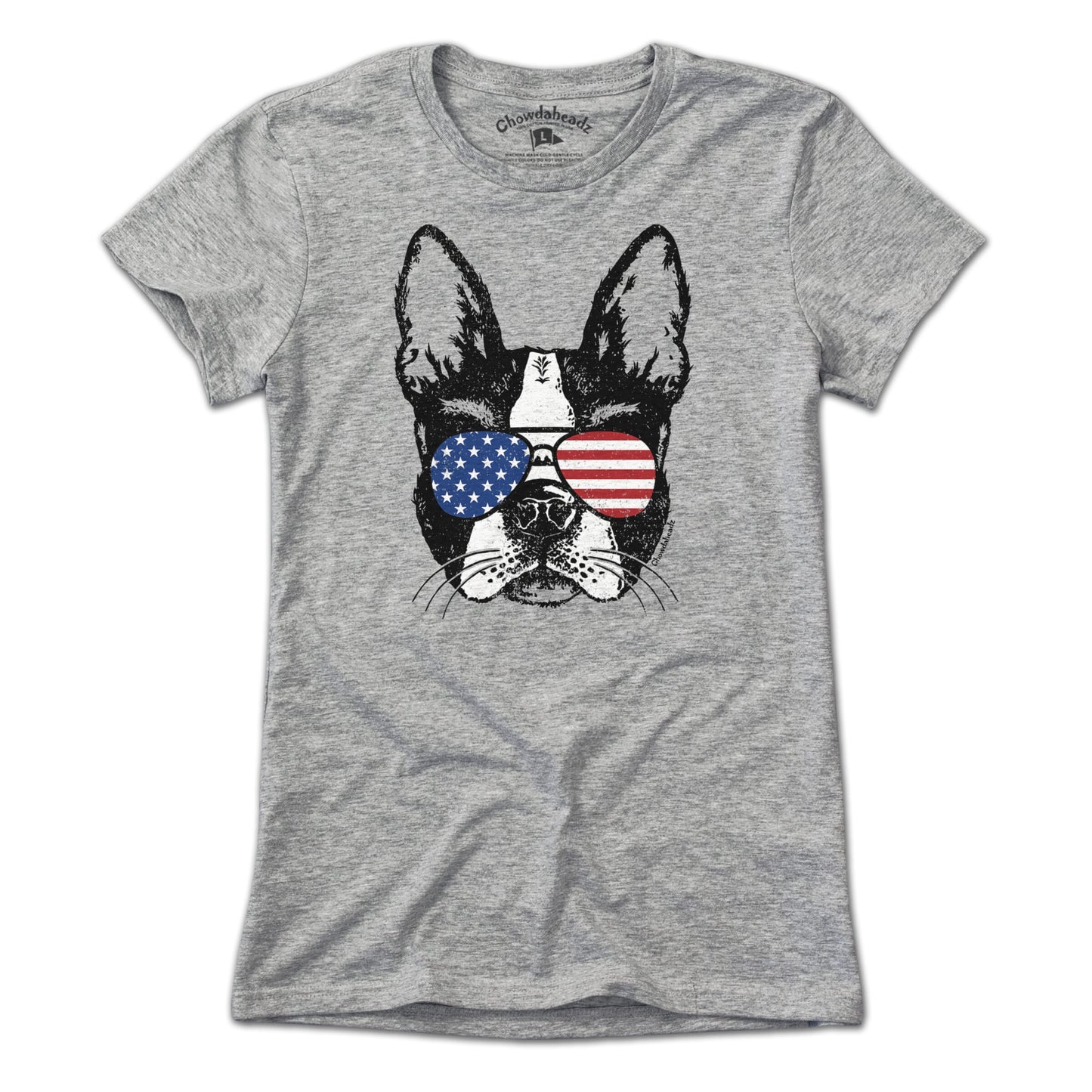 Patriotic Boston Terrier T-Shirt