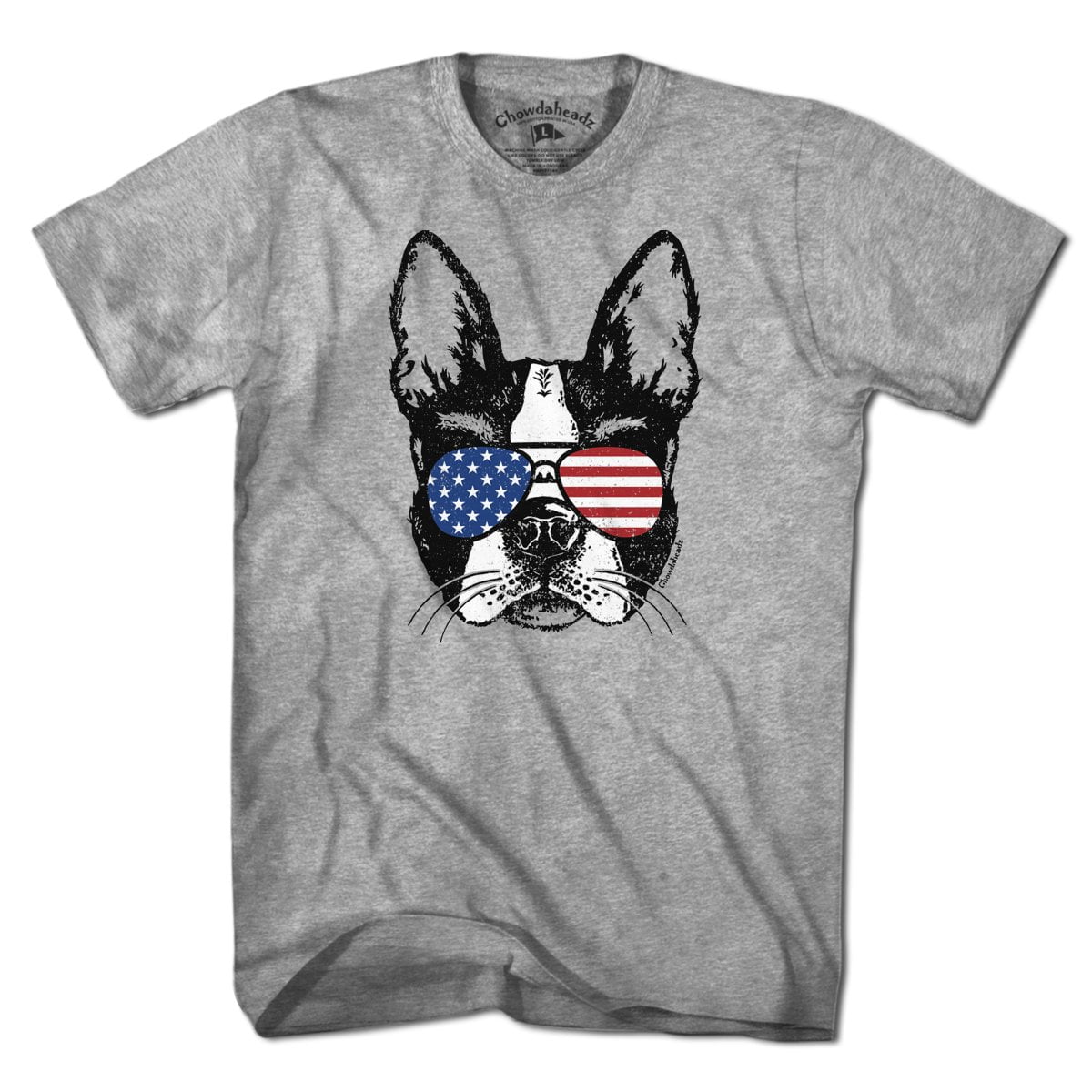 Patriotic Boston Terrier T-Shirt