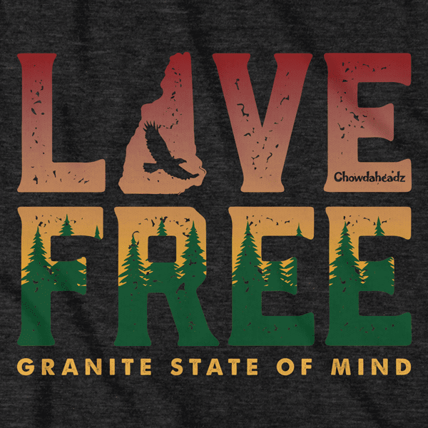 Live Free NH Granite State T-Shirt
