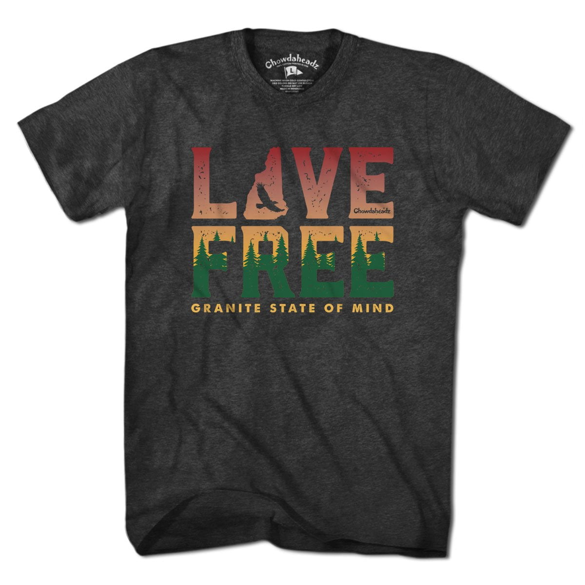 Live Free NH Granite State T-Shirt