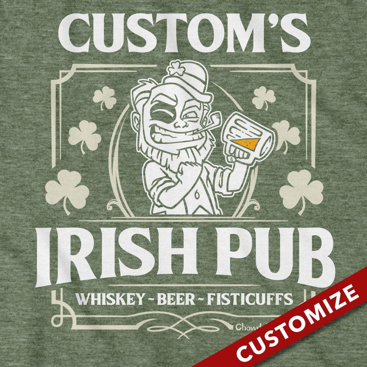 Custom Name's Irish Pub T-Shirt