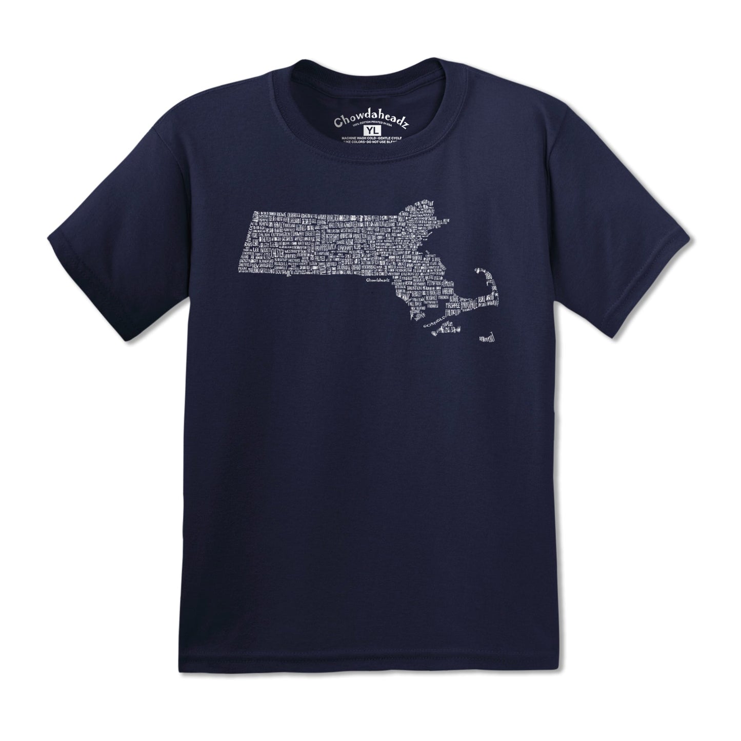 Massachusetts Cities & Towns Youth T-Shirt