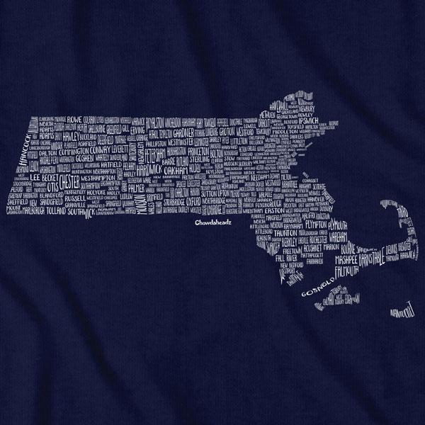 Massachusetts Cities & Towns T-Shirt
