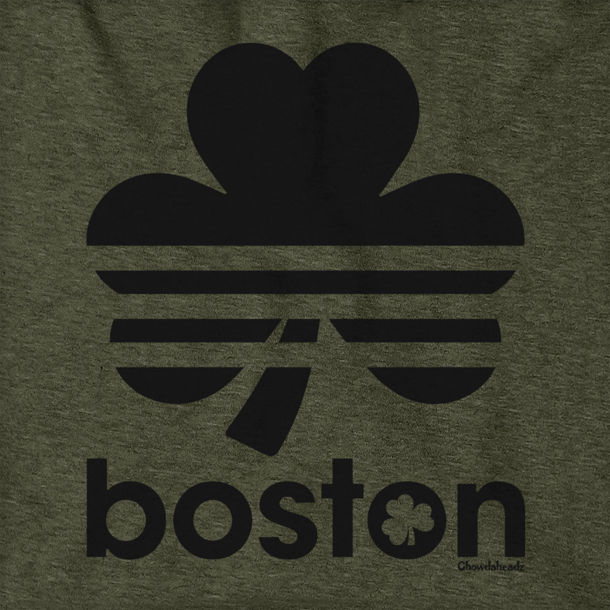 Boston Retro Shamrock Blackout Hoodie