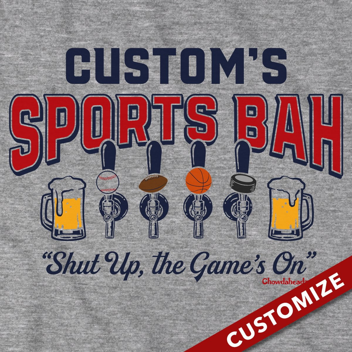 Custom Name's Sports Bah T-Shirt