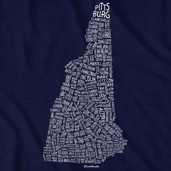 New Hampshire Cities & Towns T-Shirt