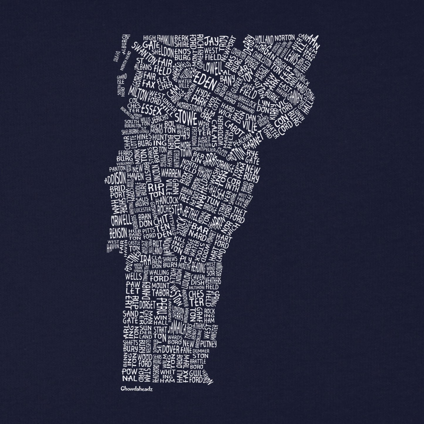 Vermont Cities & Towns Youth Hoodie