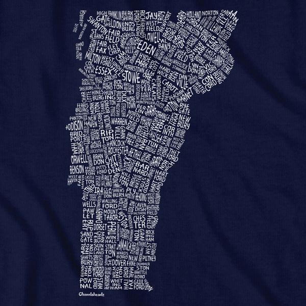 Vermont Cities & Towns T-Shirt
