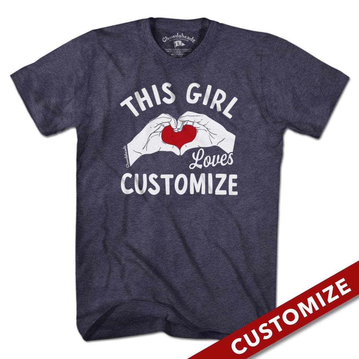 This Girl Loves Custom T-Shirt