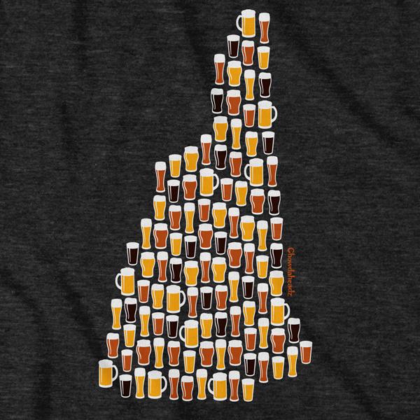 New Hampshire Beer Glasses T-Shirt