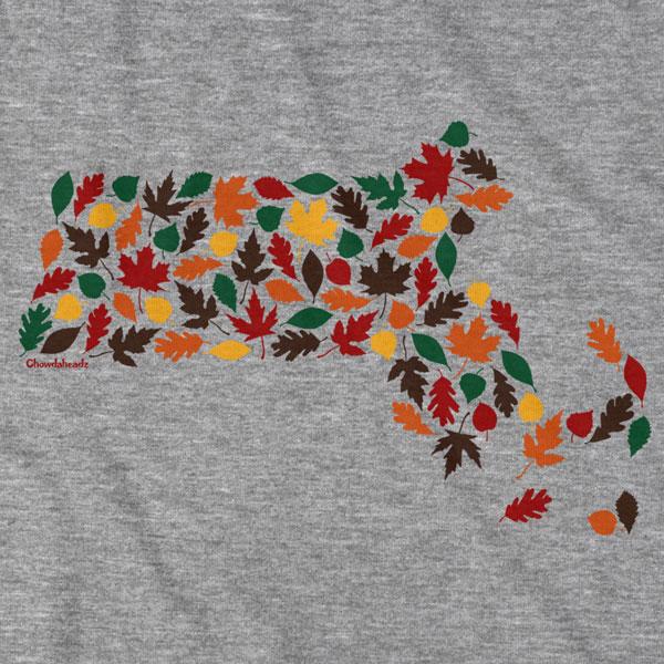 Massachusetts Fall Leaves T-Shirt