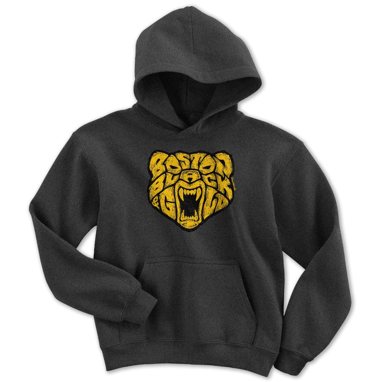 Boston Black & Gold Bear Youth Hoodie