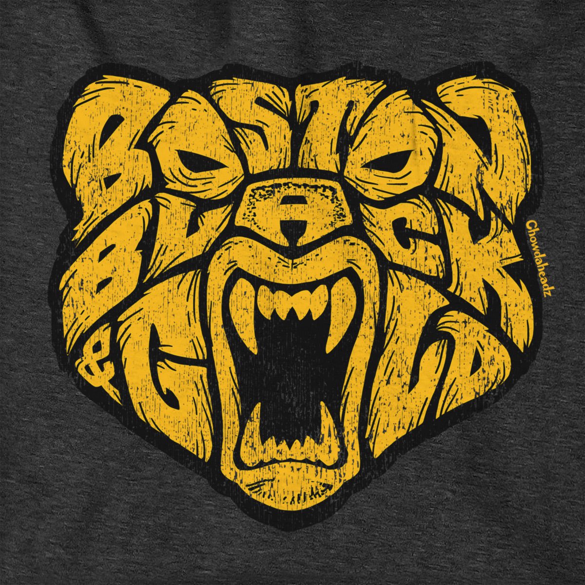 Boston Black & Gold Bear Tailgater Hoodie