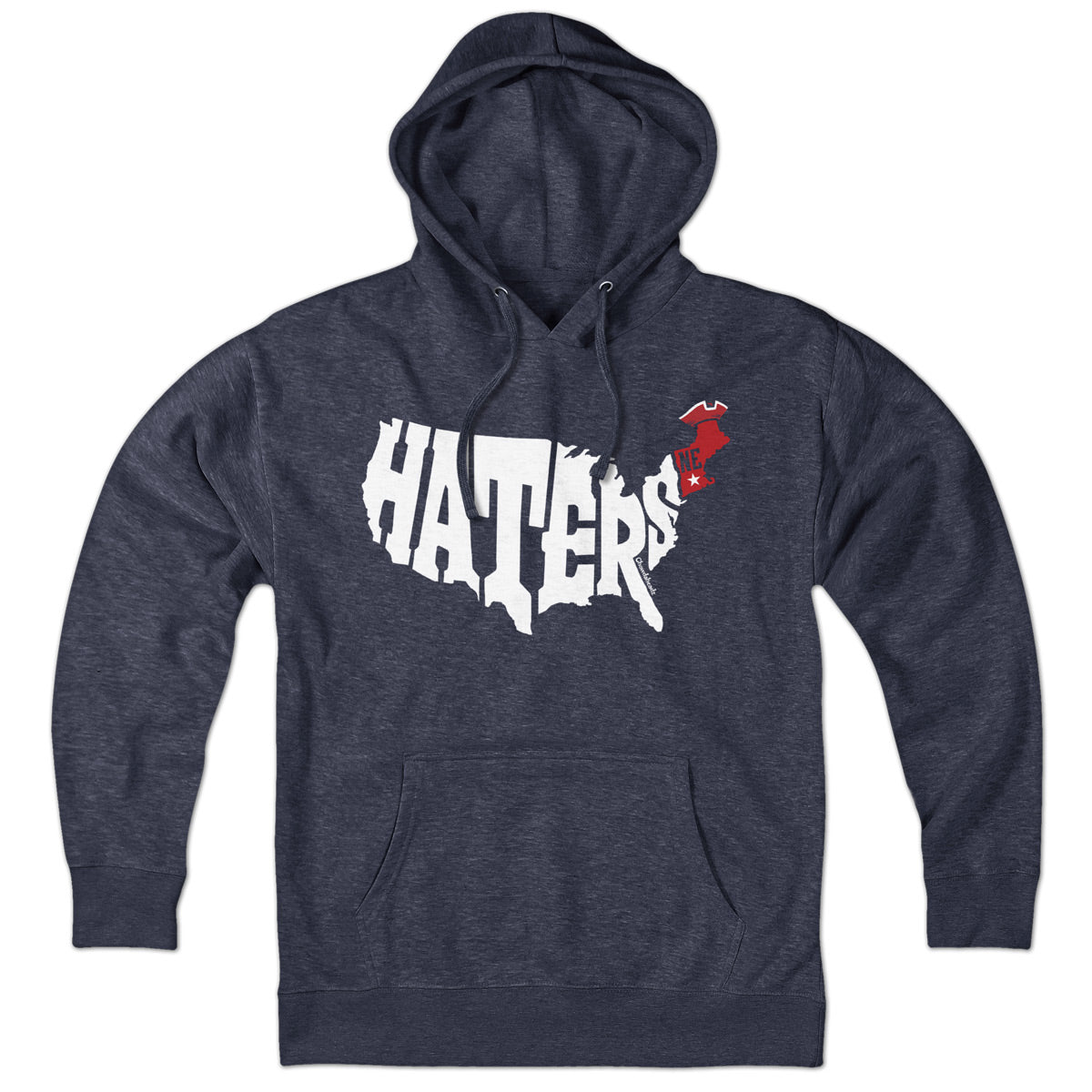 New England Haters Map Hoodie