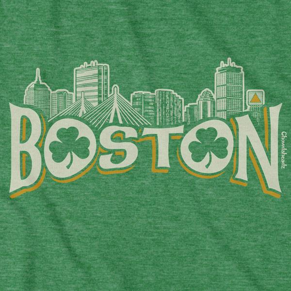 Boston Irish Skyline T-Shirt