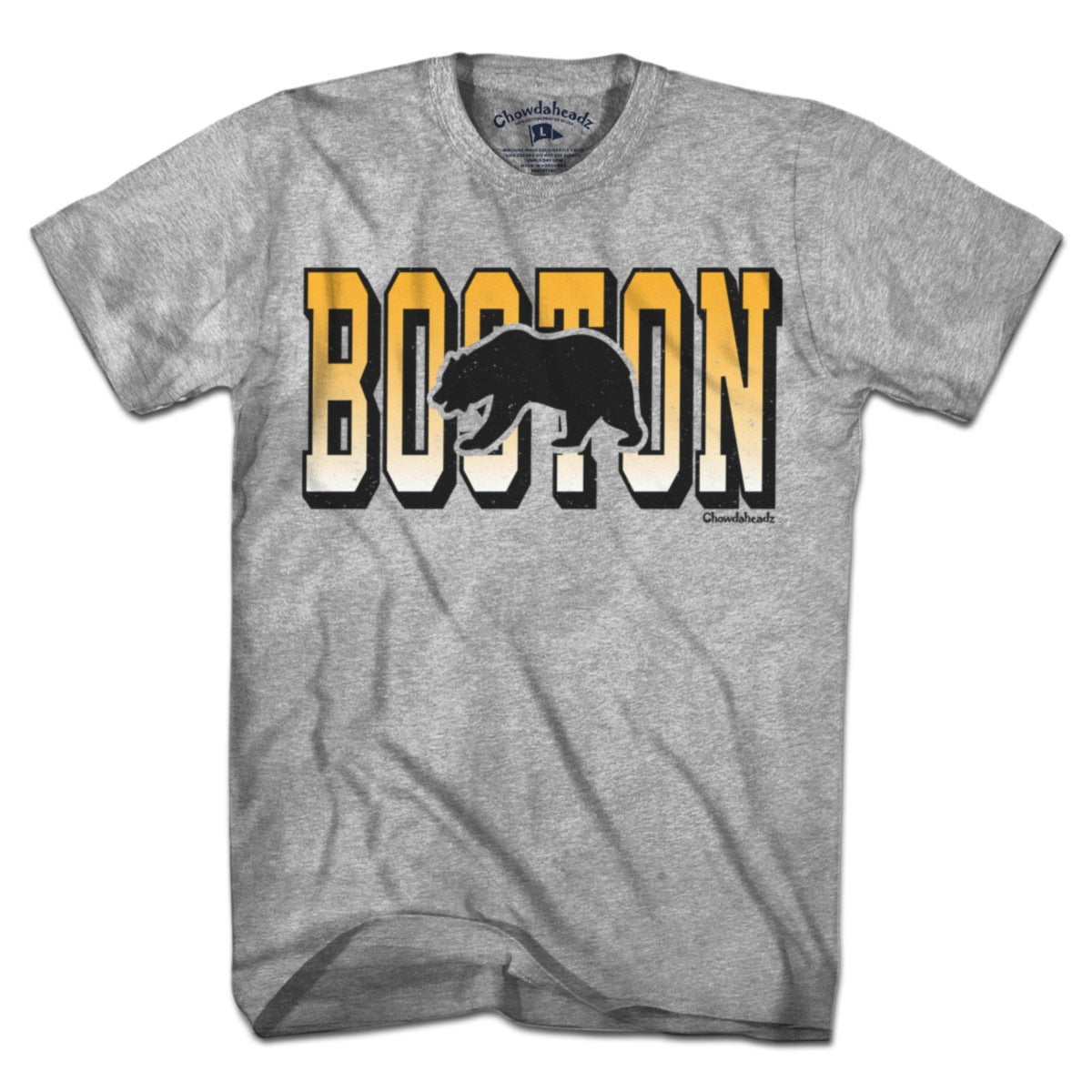 Tall Block Boston Black & Gold T-Shirt