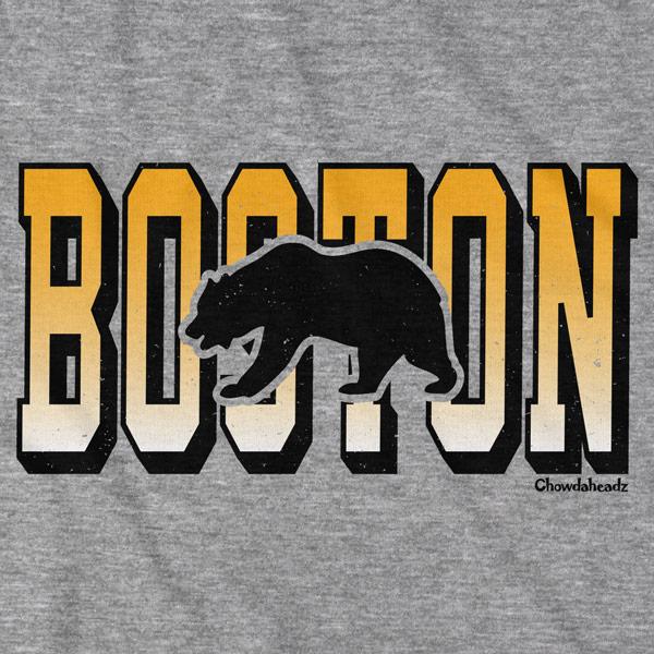 Tall Block Boston Black & Gold T-Shirt