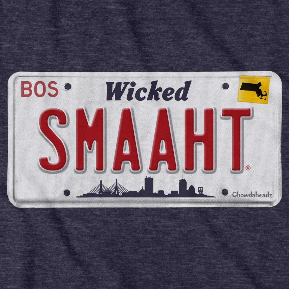 Wicked Smaaht License Plate T-Shirt